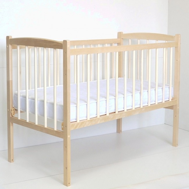 Кроватка MALIKA LOLA Small Box колесо без ящика натуральный Кроватка MALIKA LOLA Small Box колесо без ящика натуральный